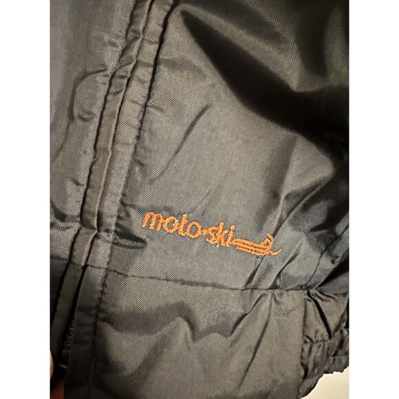 Bombardier Sportswear Moto•Ski Mens Small Black Orange Bomber Jacket Vintage - Picture 2 of 7